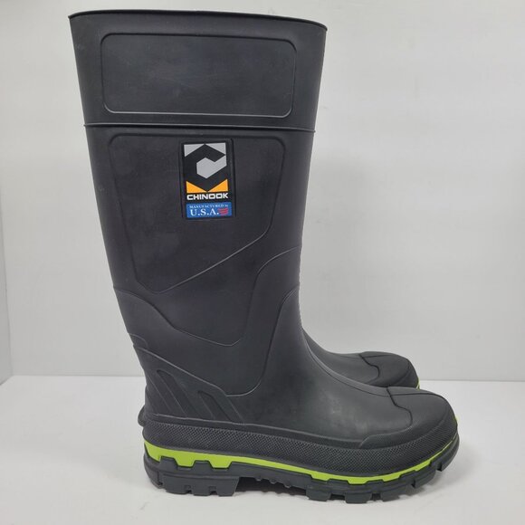 Chinook Kickaxe Soft Toe Men's Black Work Boots US Size 9 NWOT - Picture 1 of 11